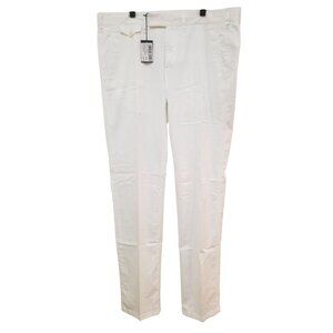Cesare Attolini White Chino Pants Size 38 New With Tags.